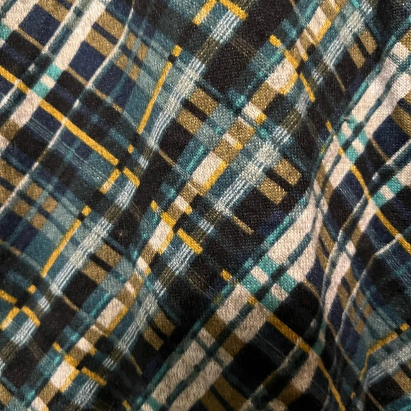 Size large stretch plaid top with built in tank - Picture 3 of 3